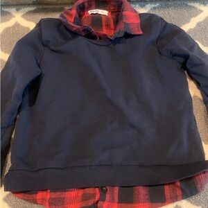 Boys size 8 mock neck shirt